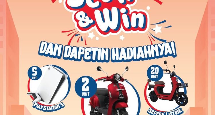 Promo OKKY Scan & Win Berhadiah Motor Listrik, PS5, dll