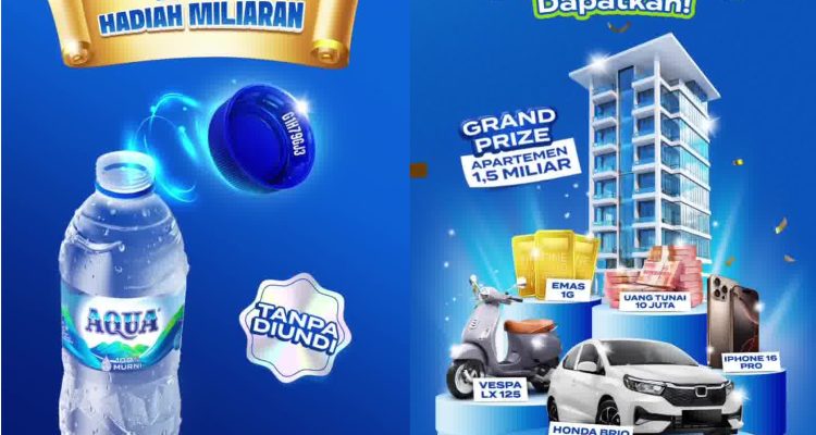 Promo Tutup Botol AQUA Berhadiah Apartemen Rp 1,5 Miliar