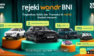 Undian Bank Rejeki Wondr BNI Berhadiah 36 Unit Mobil Mewah