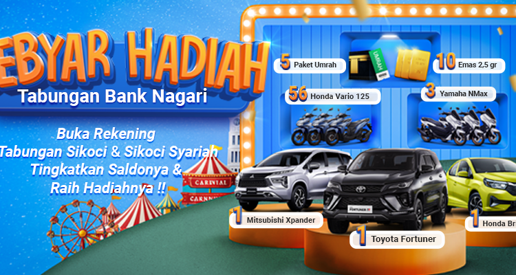 Undian Gebyar Hadiah Bank Nagari Grand Prize Toyota Fortuner