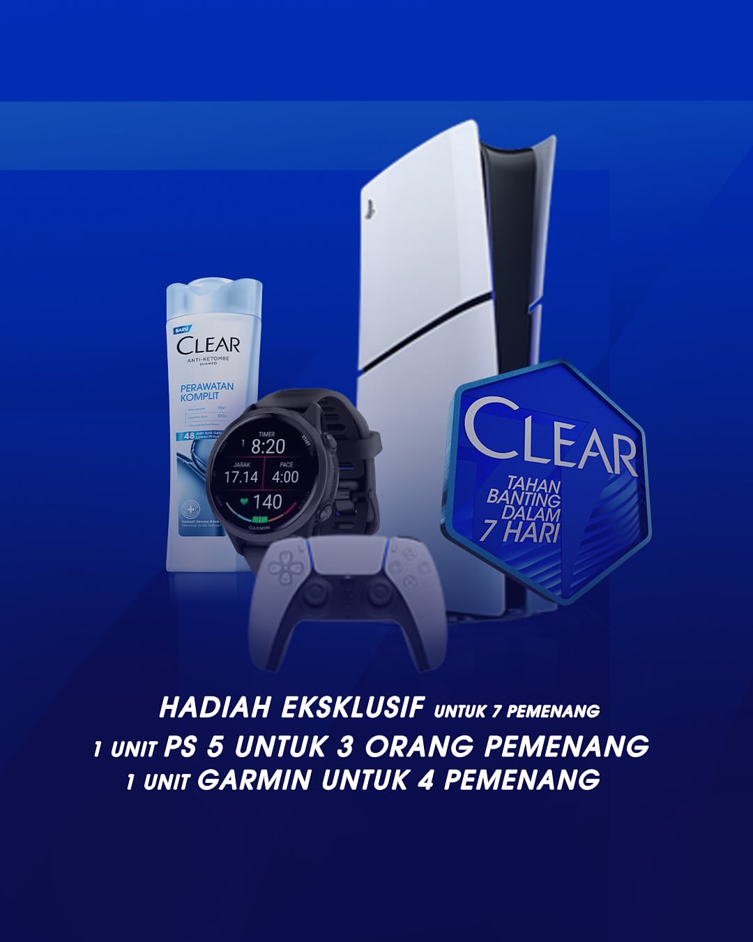 7 Days Challenge Bareng Clear x Strava Berhadiah Playstation 5