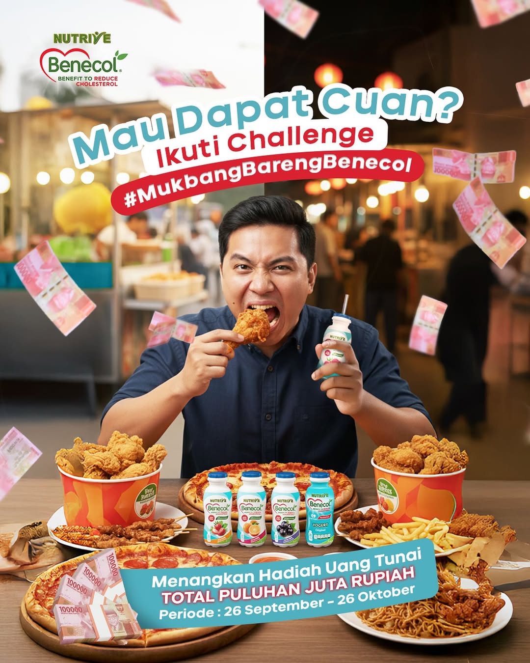 Challenge Mukbang Bareng Benecol Berhadiah Total 15 Juta