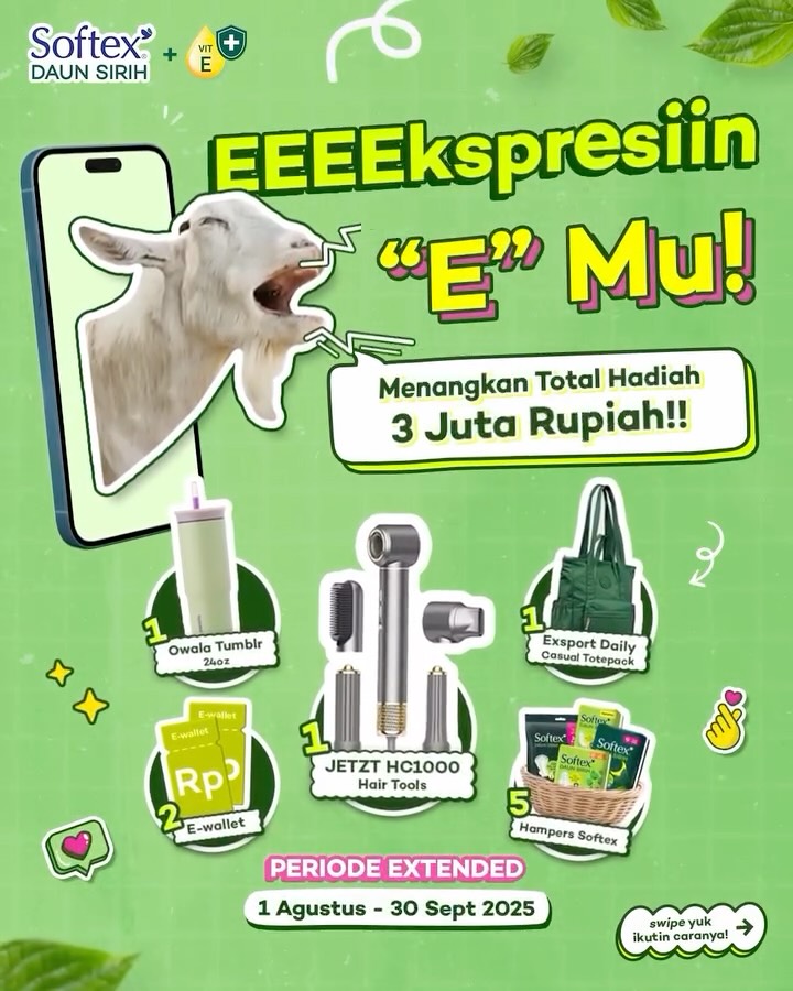 Eeeekspresiin "E" Mu! Menangkan Total Hadiah 3 Juta dari Softex