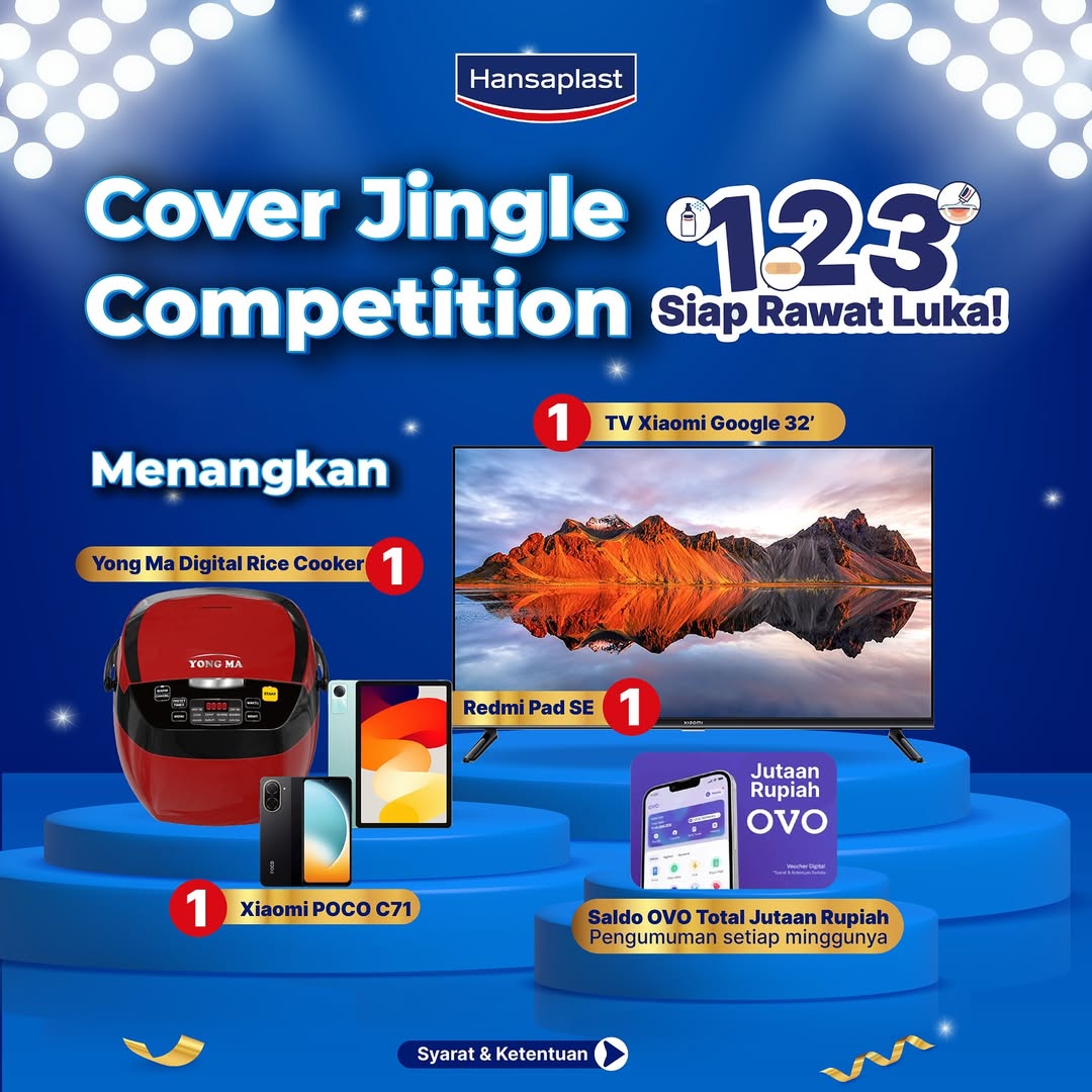 Lomba Jingle Cover 1-2-3 Siap Rawat Luka Hadiah Jutaan Rupiah
