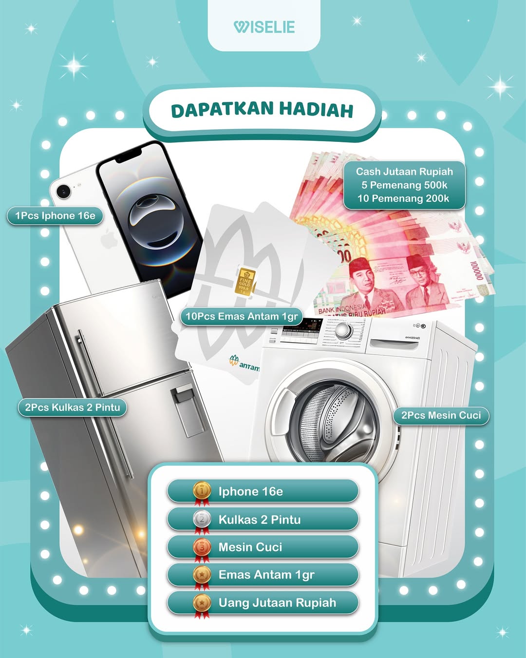 Lomba Ngonten 7 Hari Bebas Semut Berhadiah iPhone 16e