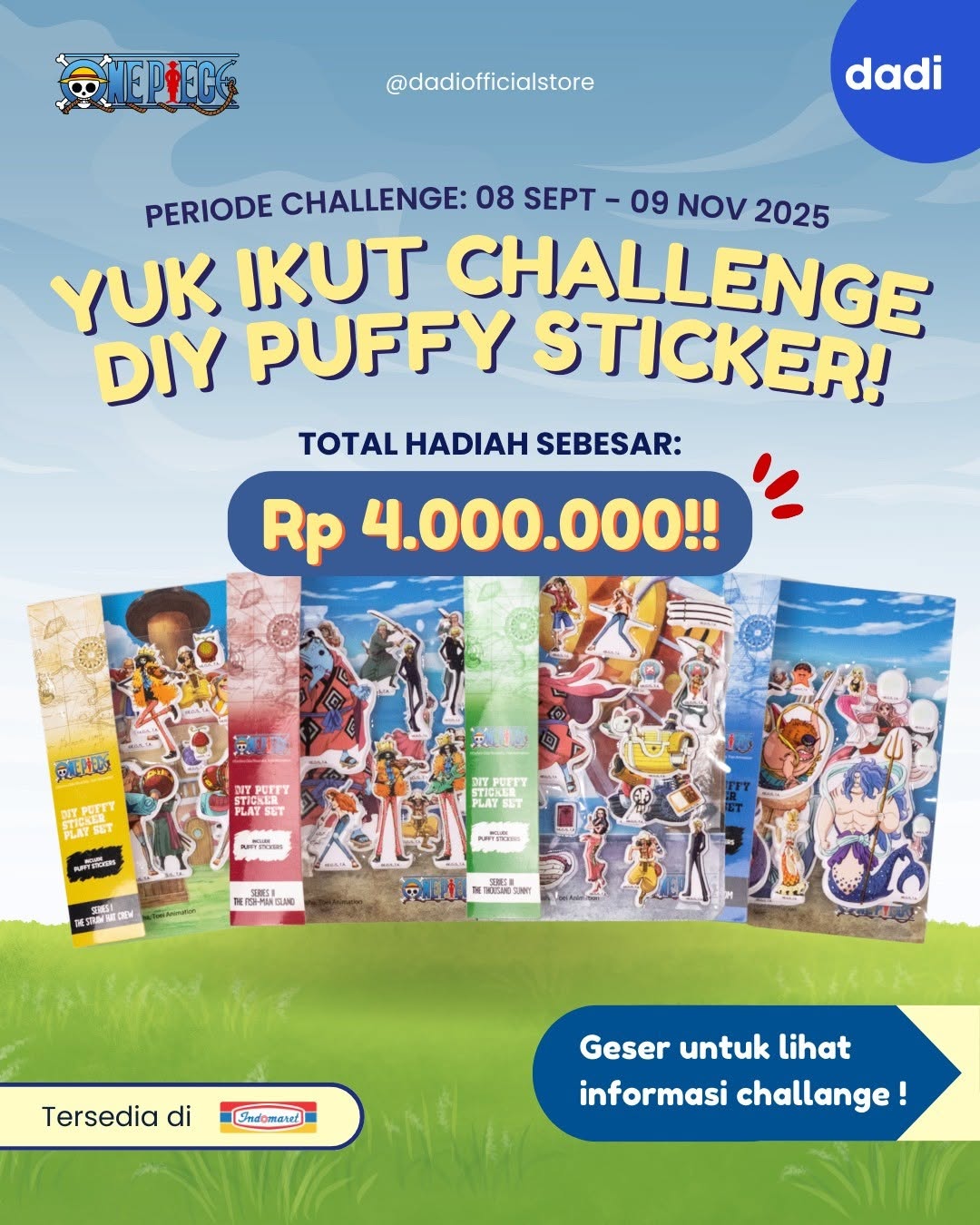 Lomba Video DIY Puffy Sticker Berhadiah Total 4 Juta Rupiah