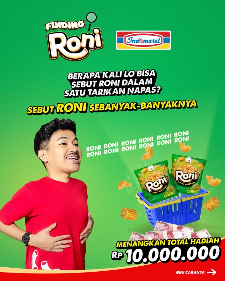 Lomba Video Sebut Roni Berhadiah Total 10 Juta Rupiah