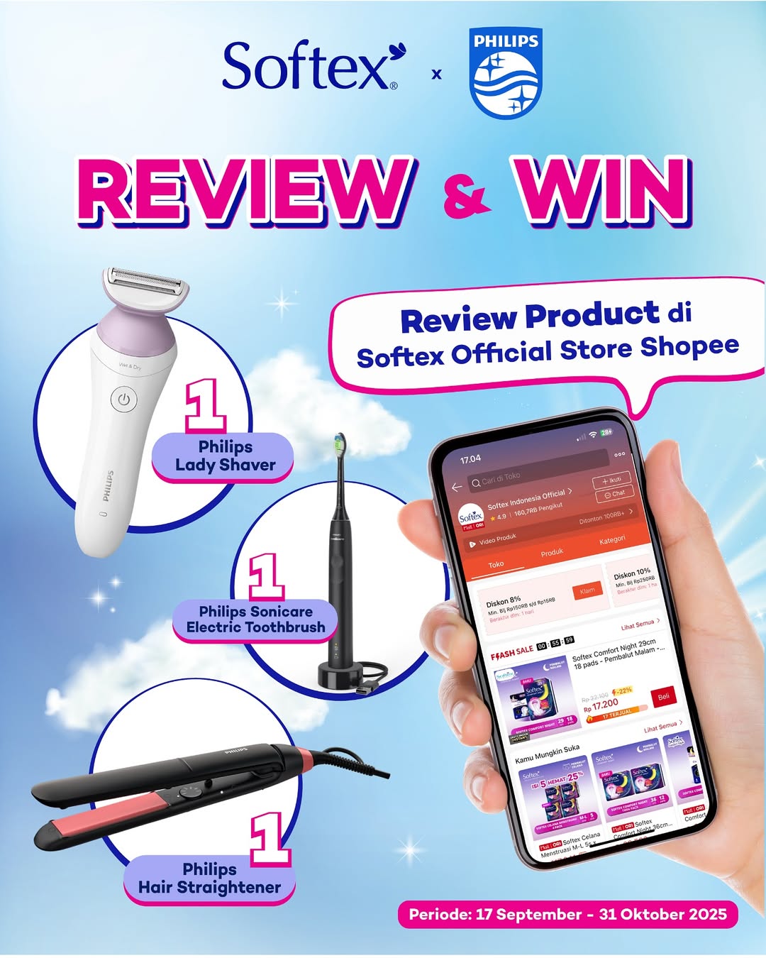 Review Produk Softex Favorit Berhadiah Alat Kecantikan Philips