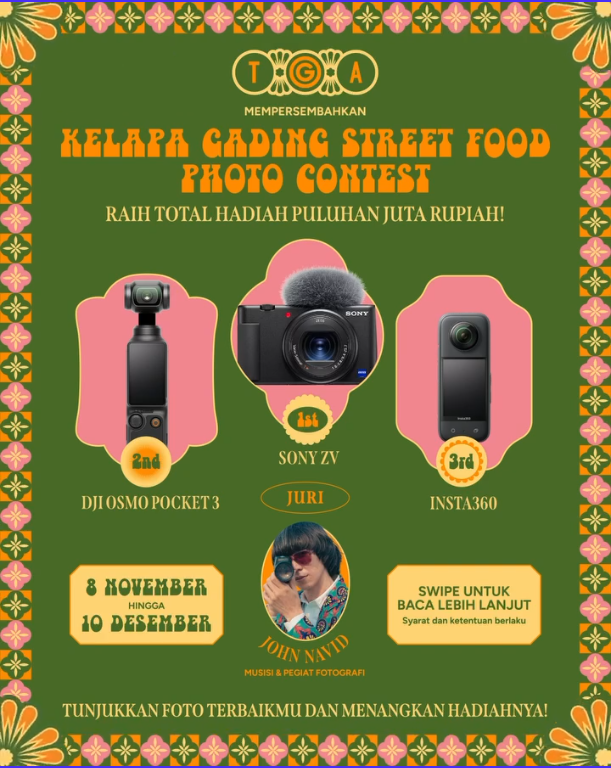 Kelapa Gading Street Food Photo Contest Hadiah Kamera SONY ZV 1 Kelapa Gading Street Food Photo Contest