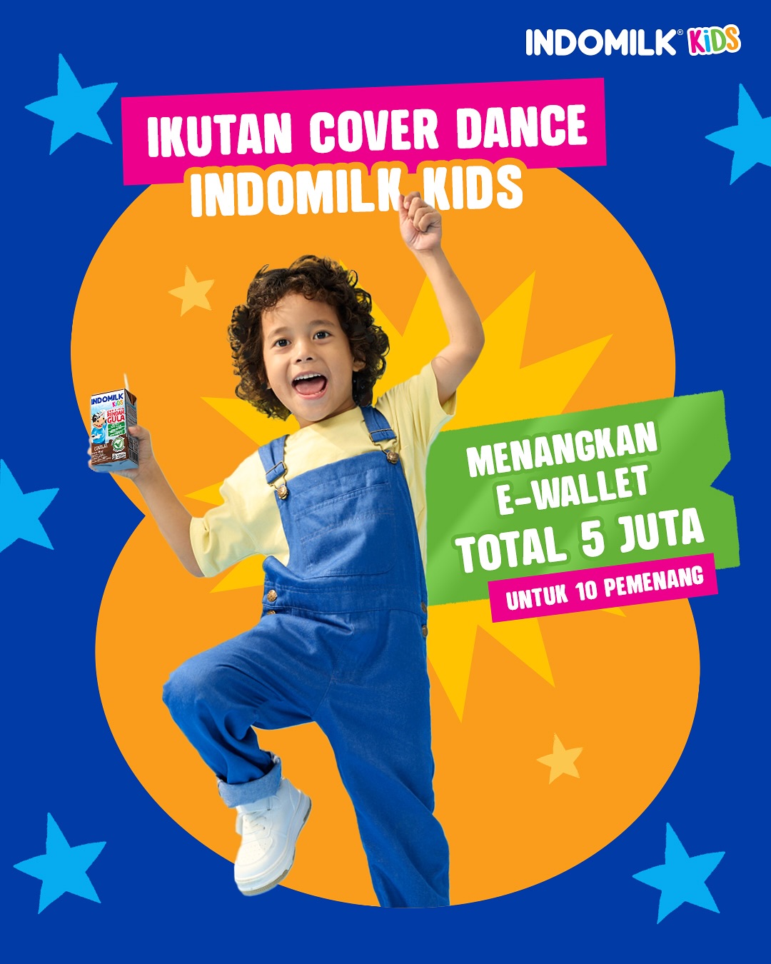 Lomba Dance Cover Jingle Indomilk Kids Berhadiah E-Wallet 5 Juta