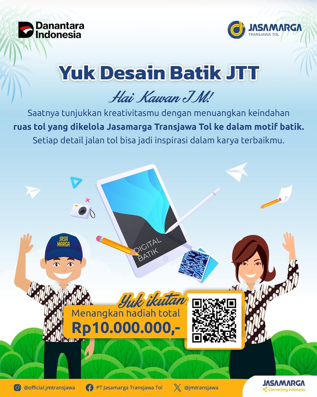 Lomba Desain Batik Transjawa Tol Berhadiah 10 Juta Rupiah