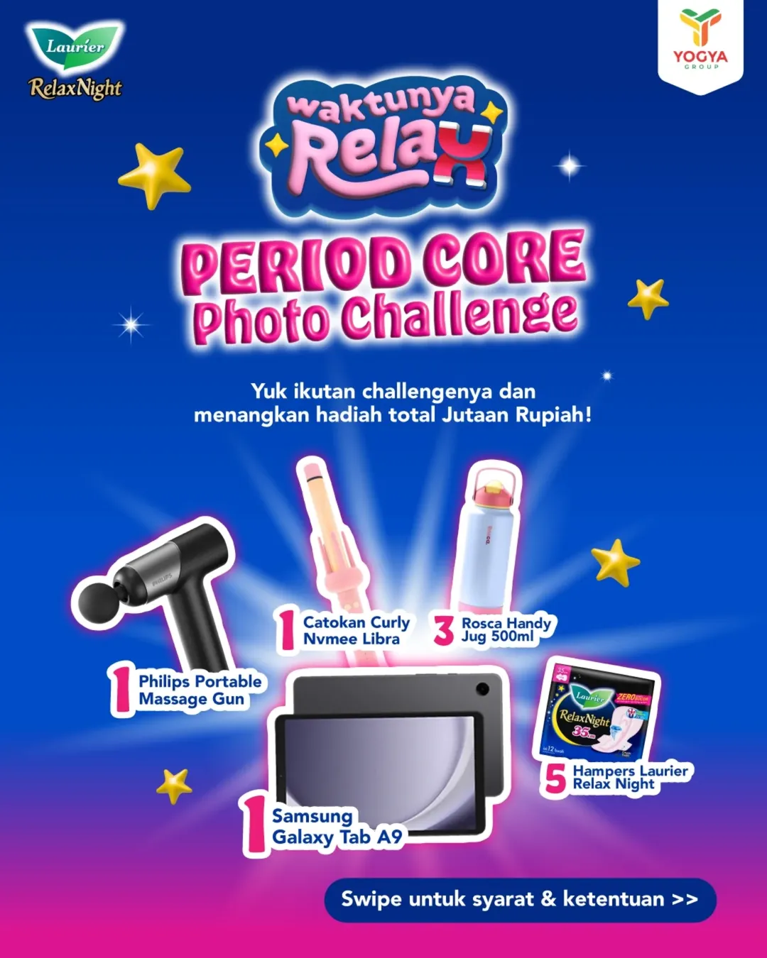 Lomba Foto Waktunya Relax Laurier Berhadiah SAMSUNG Tab A9