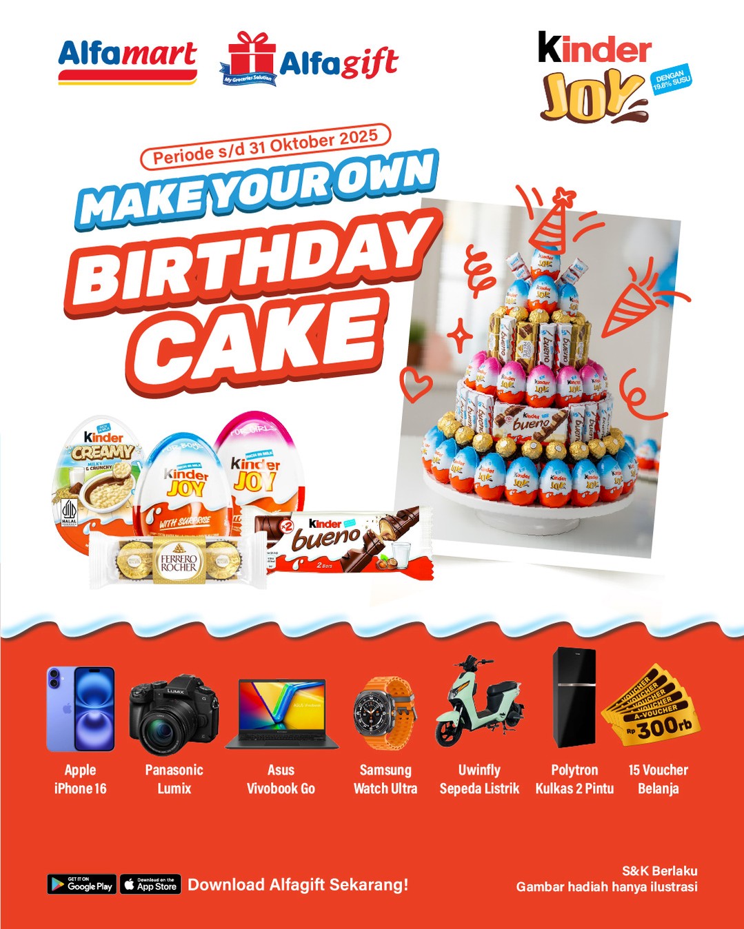 Lomba Kreasi Brithday Cake Berhadiah iPhone 16 dan lainnya