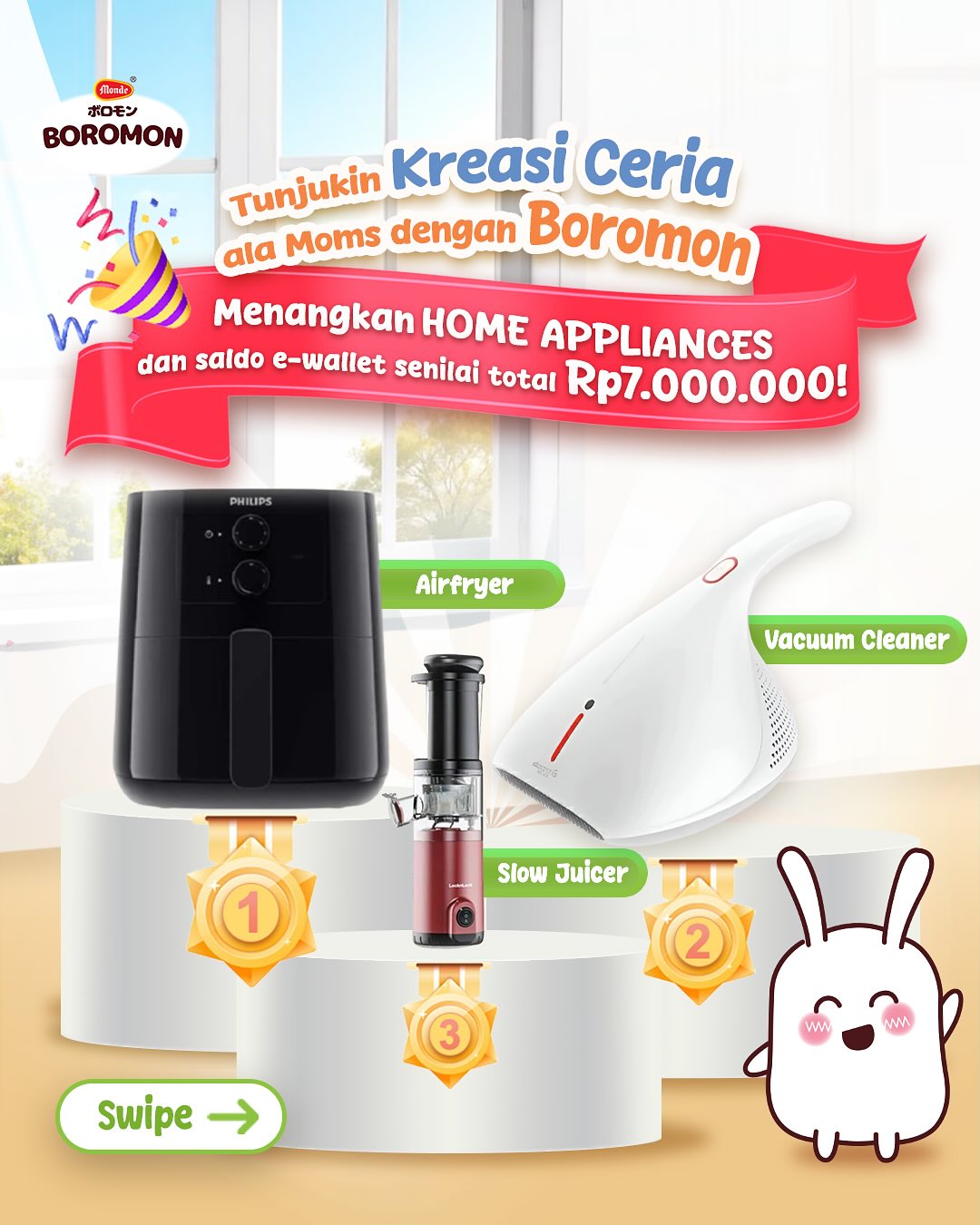 Lomba Kreasi Ceria Boromon Berhadiah Home Apliances Total 7 Juta