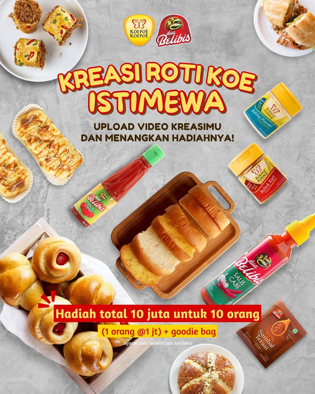 Lomba Kreasi Roti Koe Istimewa Berhadaih Total 10 Juta