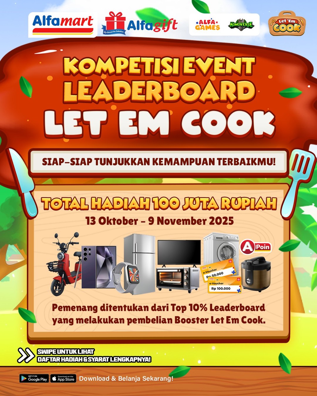 Lomba Poin Game Let Em Cook Alfagift Berhadiah Total 100 Juta Rupiah