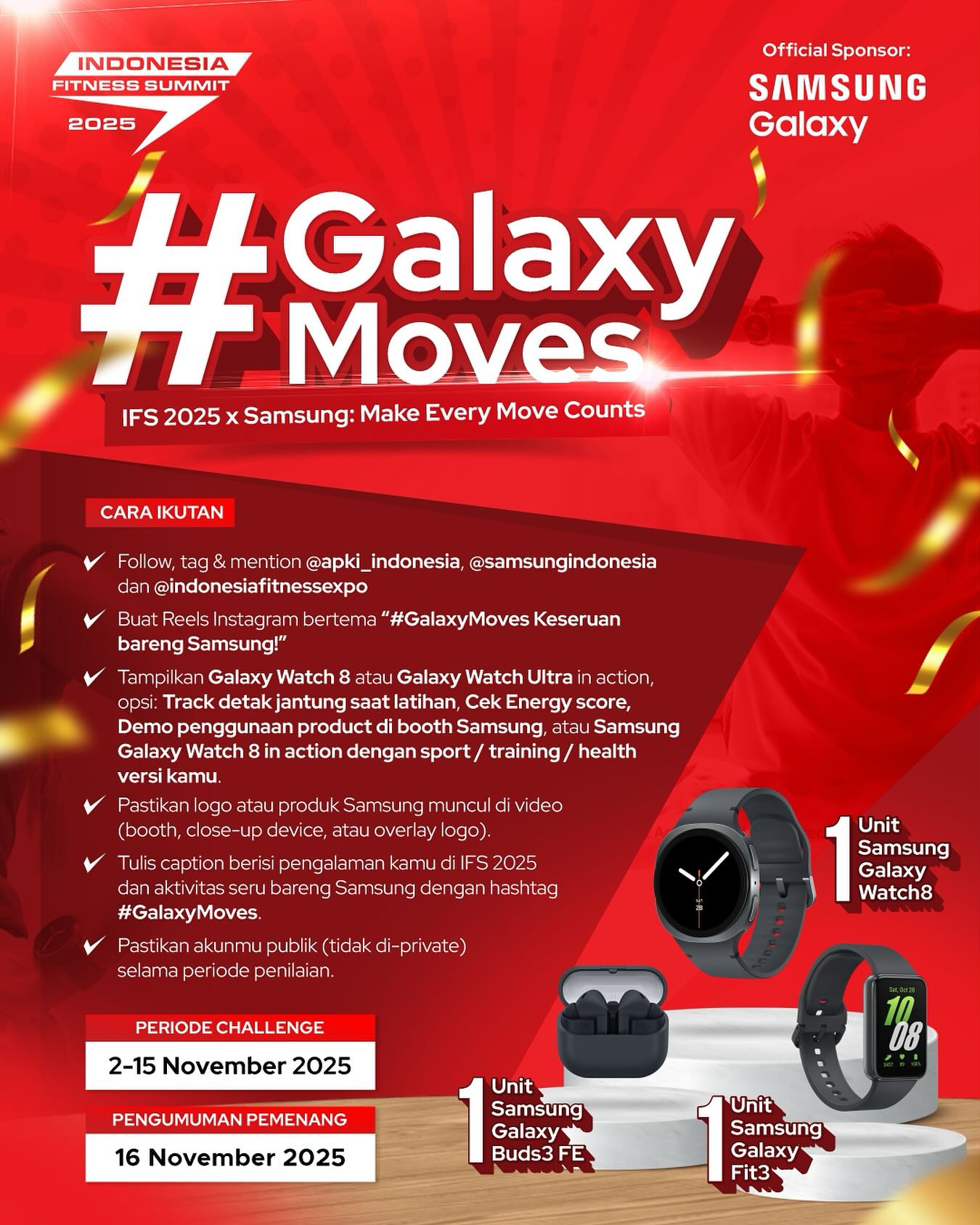 Lomba Video Galaxy Moves IFS 2025 Berhadiah Gadget Samsung