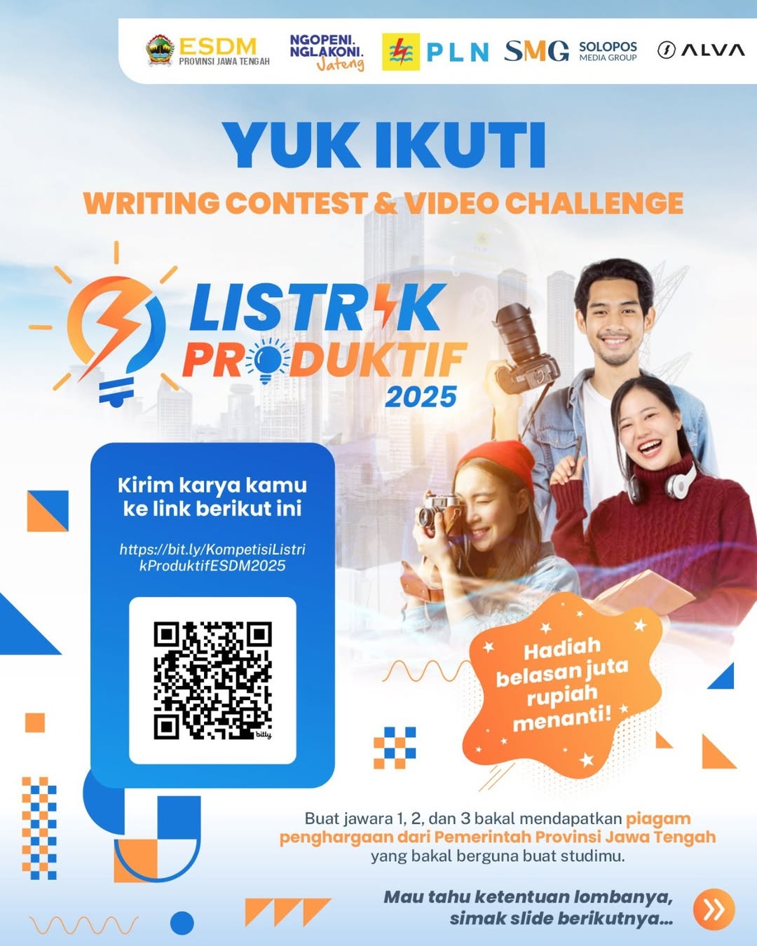 Lomba Video & Menulis Listrik Produktif 2025 Hadiah Belasan Juta