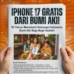 Rayakan 38 Tahun Bumi Aki Dengan Ikut Undian iPhone 17 Gratis!