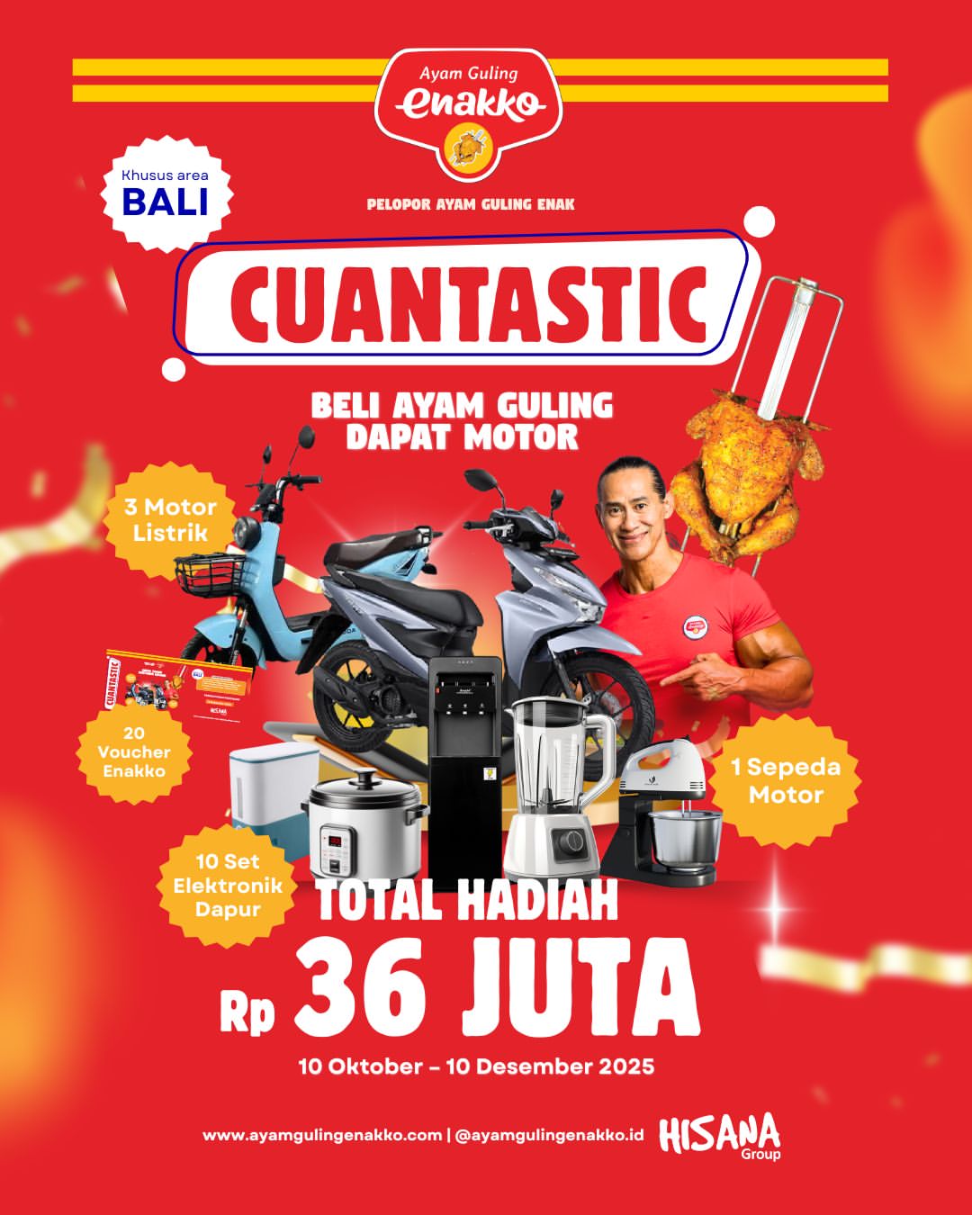 Undian Cuantastic Enakko Berhadiah Total 36 Juta Rupiah