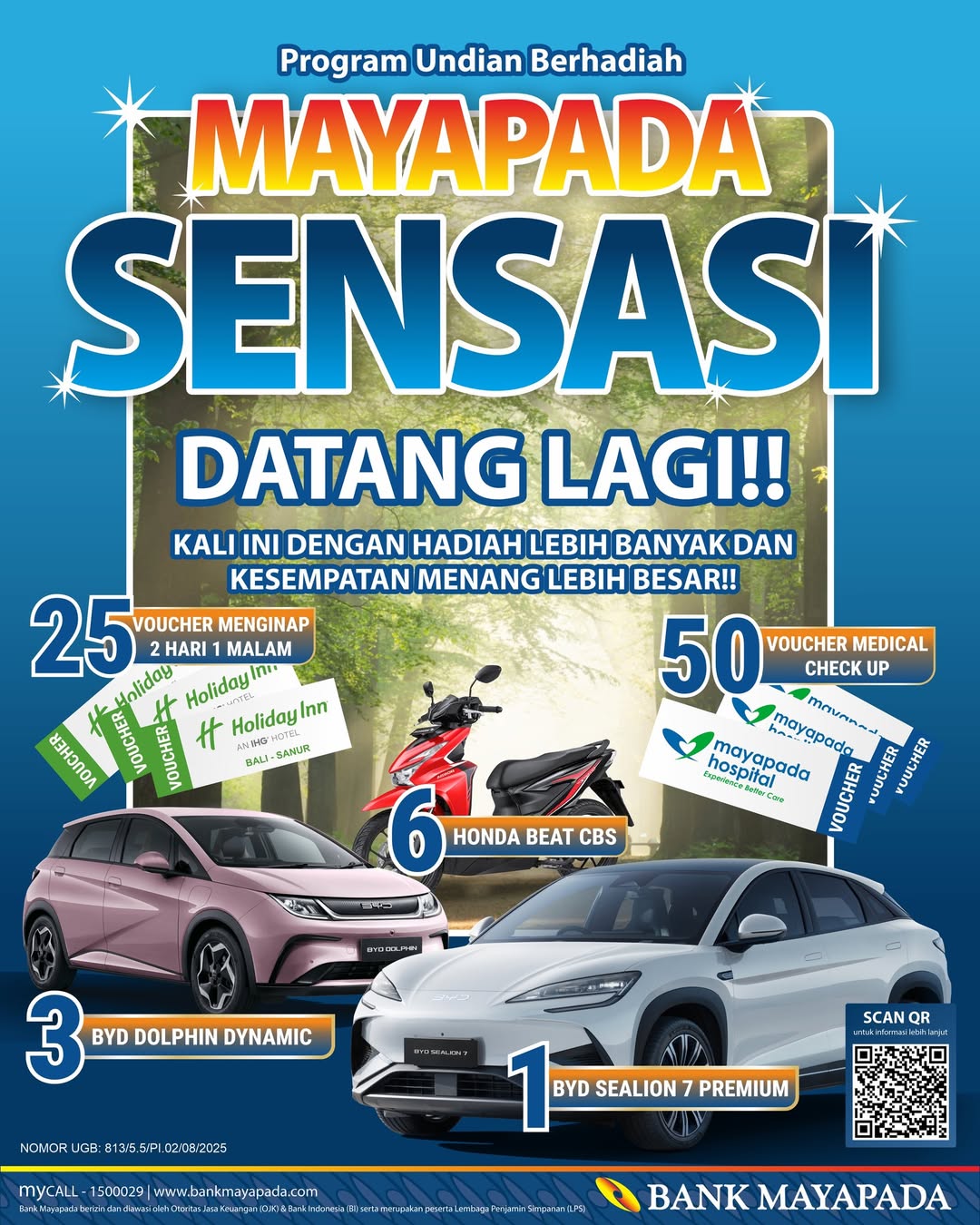 Undian Mayapada Sensasi Berhadiah Mobil Listrik BYD Sealion 7