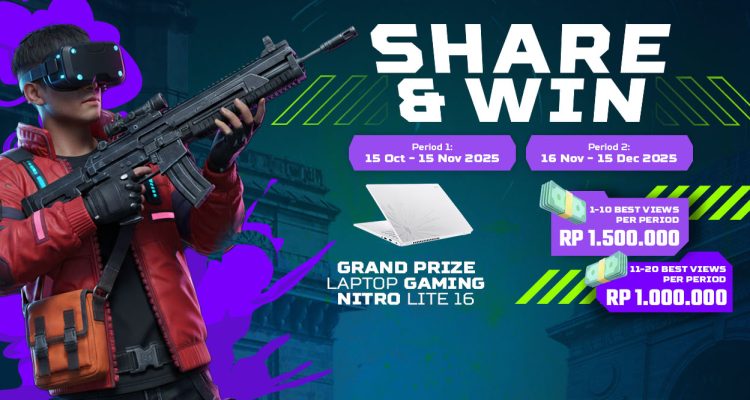 Giveaway Predator League 2025 Berhadiah Laptop Gaming Nitro Lite 16