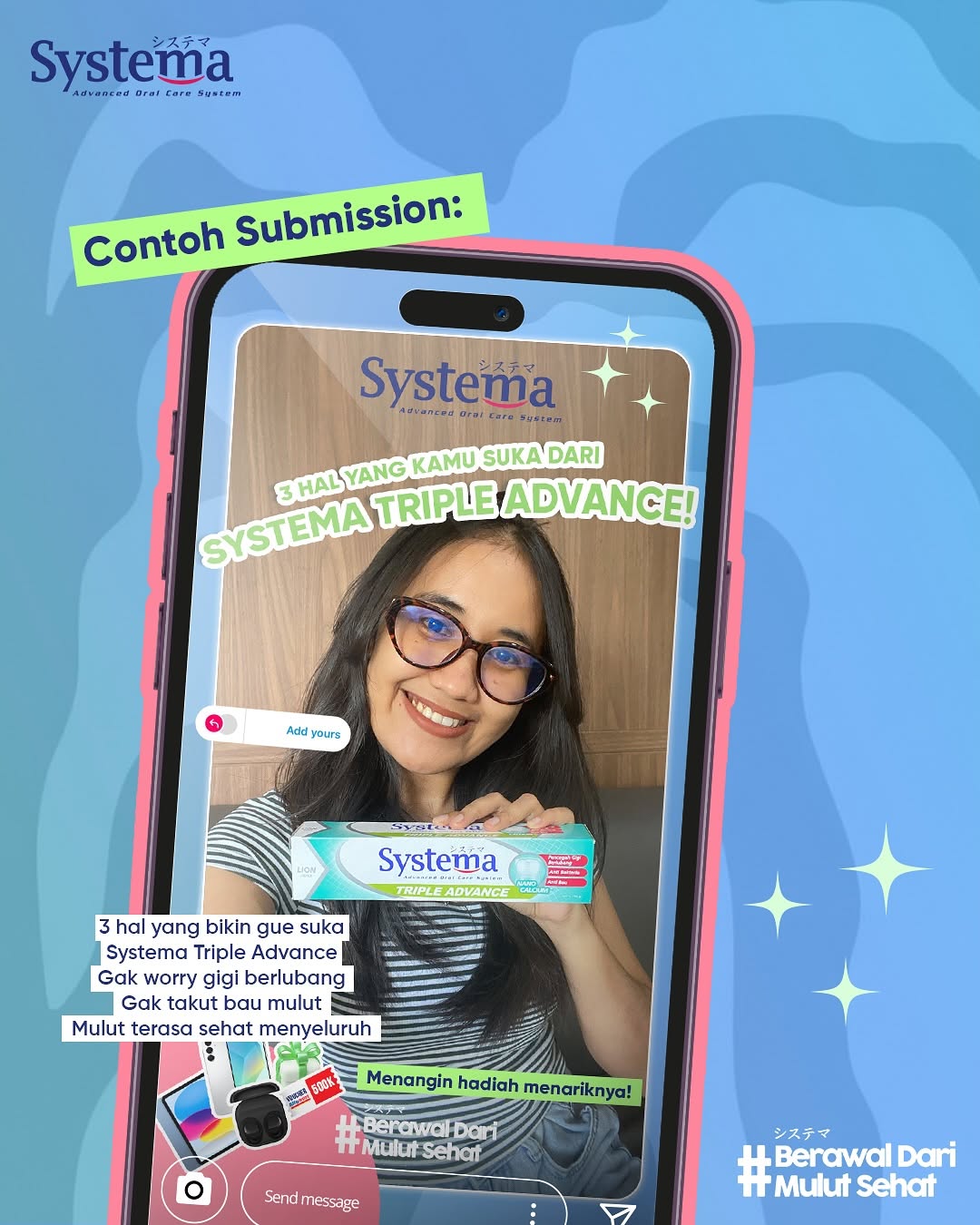 Contoh Postingan Lomba Foto Systema Triple Advance Berhadiah Tablet & HP