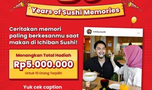 Giveaway Cerita AWE30ME Ichiban Sushi Berhadiah Total 5 Juta!