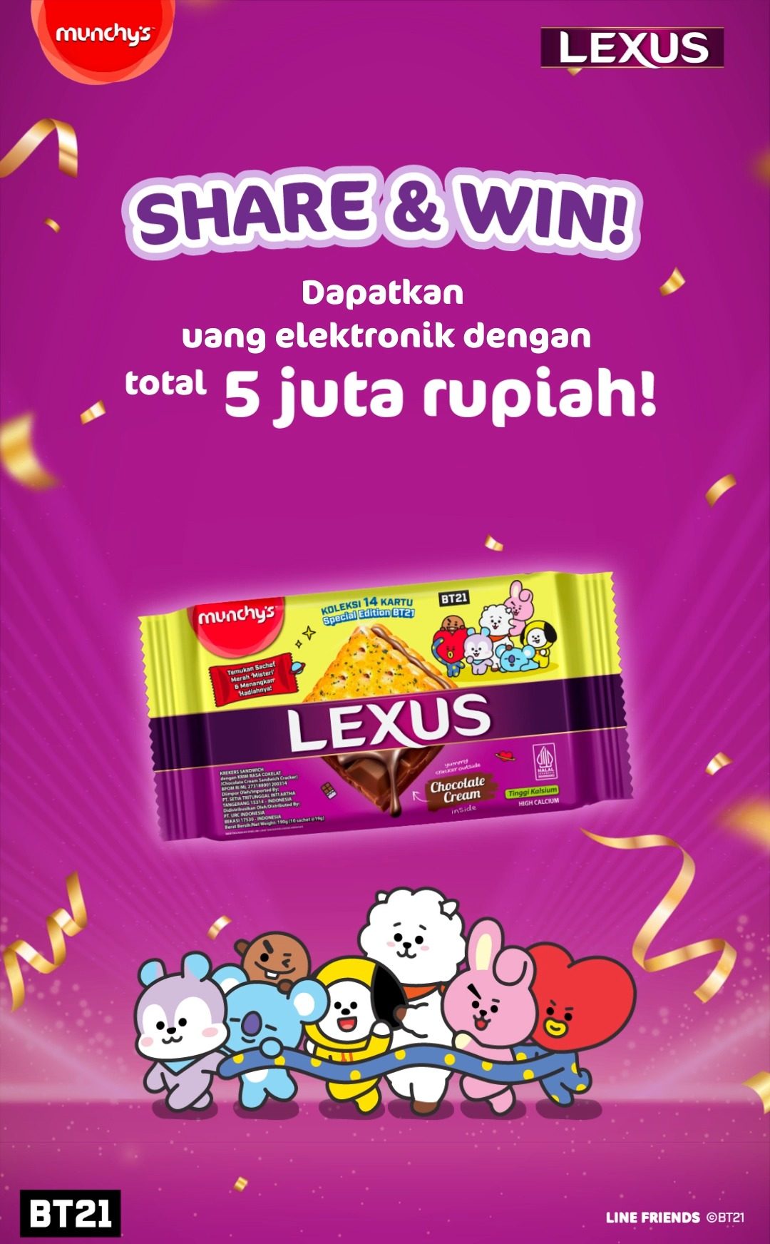 Giveaway Share & Win! LEXUS BT12 Berhadiah E-Wallet Total 5 Juta