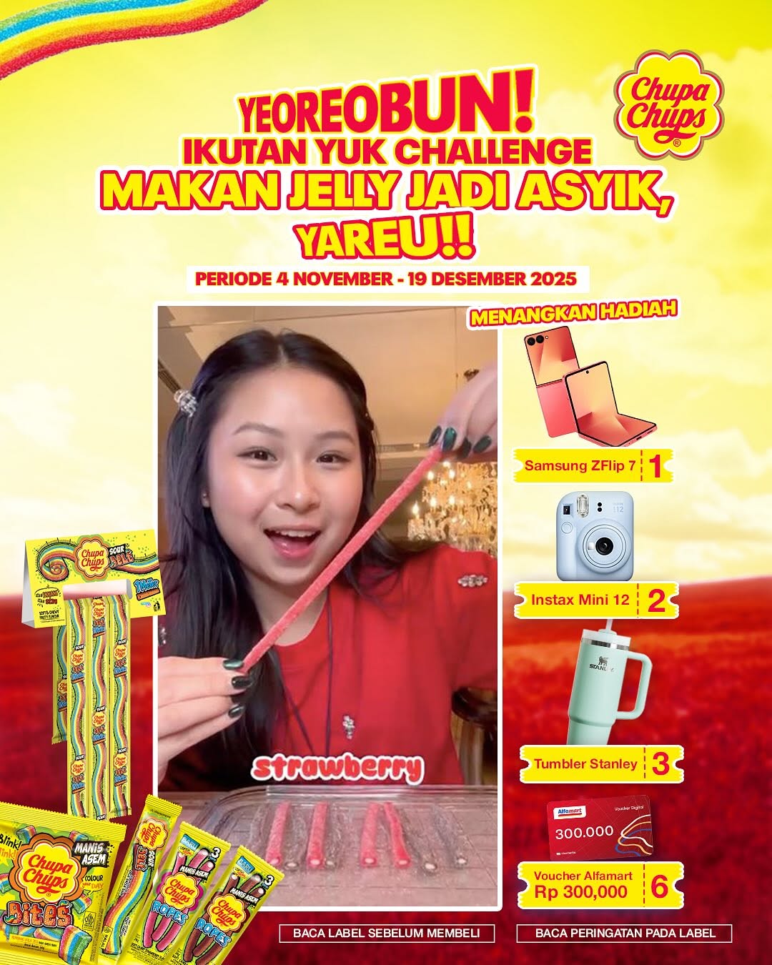 Kontes Video Makan Jelly Jadi Asyik Berhadiah SAMSUNG Z Flip 7