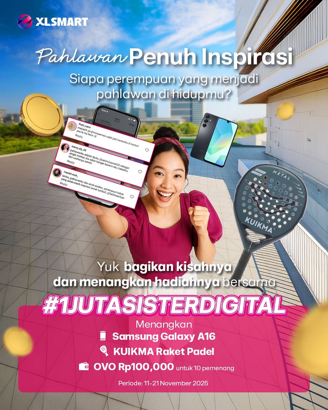 Kuis Berhadiah HP Samsung A16 Bertema "1 Juta Sister Digital"
