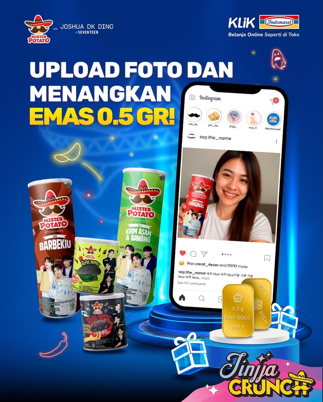 Lomba Foto Mister Potato Menangkan Emas 0,5 Gram