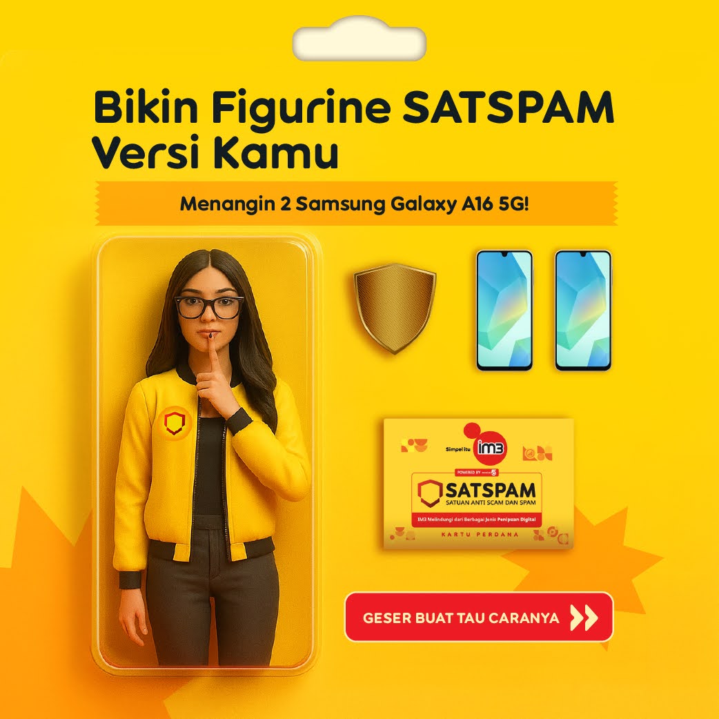 Lomba Kreasi AI SATSPAM IM3 Berhadiah 2 SAMSUNG A16 5G