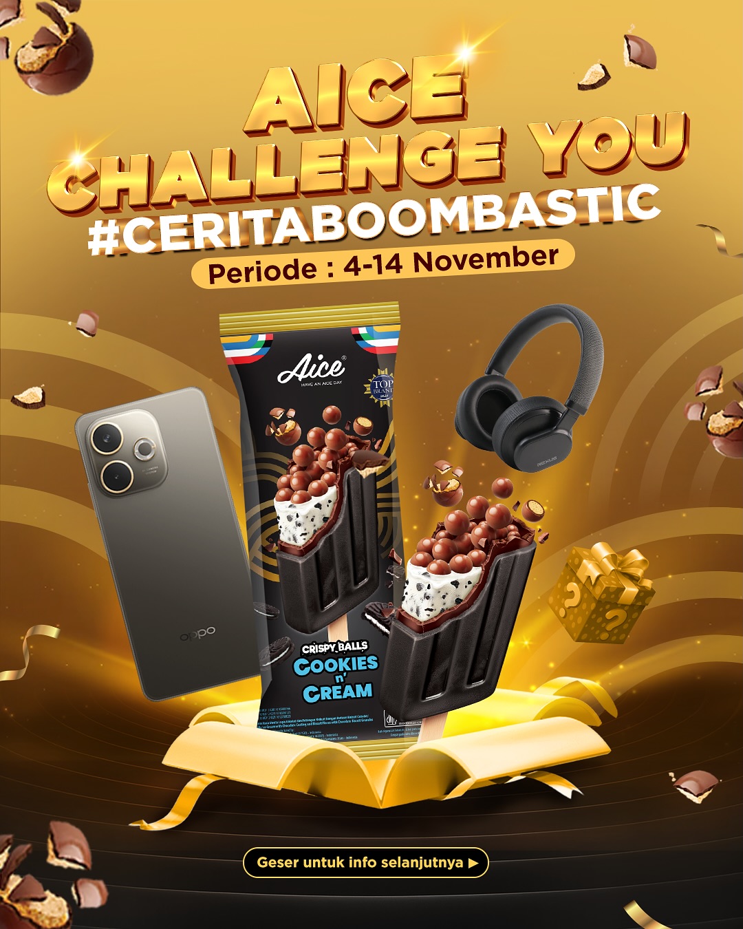 Lomba Video Cerita Boombastic Aice Berhadiah OPPO A5 PRO