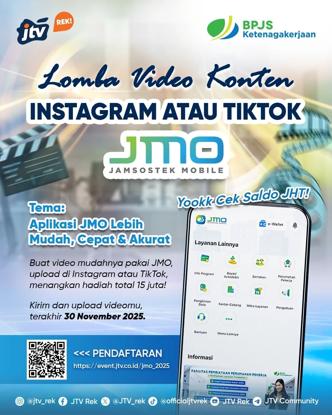 Lomba Video Konten JMO Berhadiah Total 15 Juta Rupiah