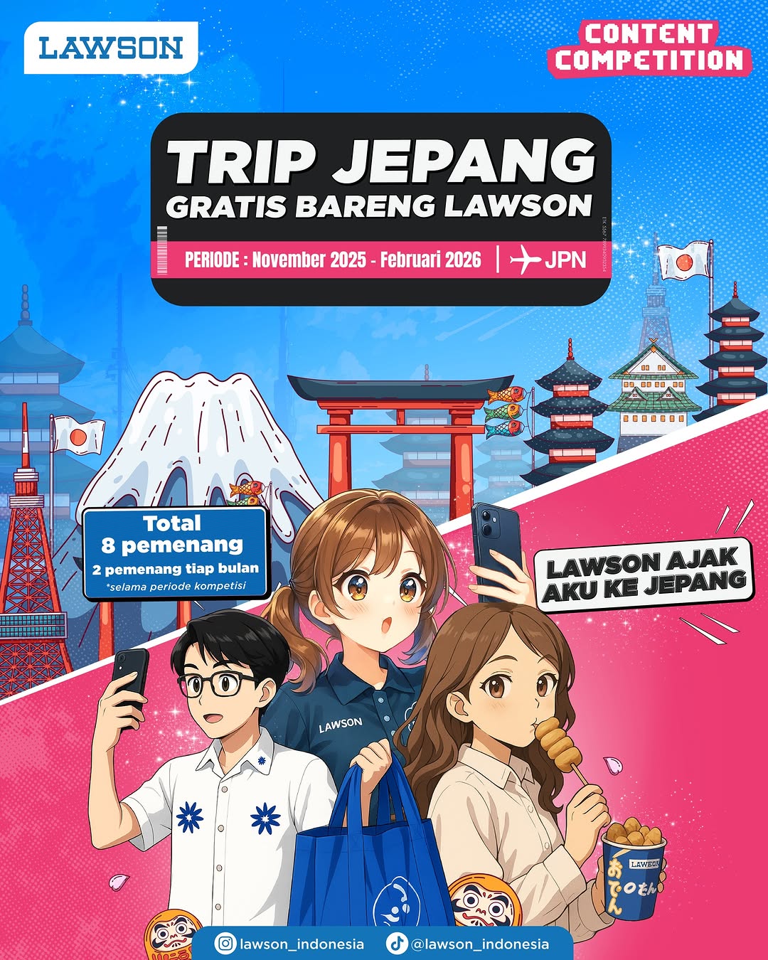 Lomba Video Lawson Berhadiah Liburan Gratis ke Jepang