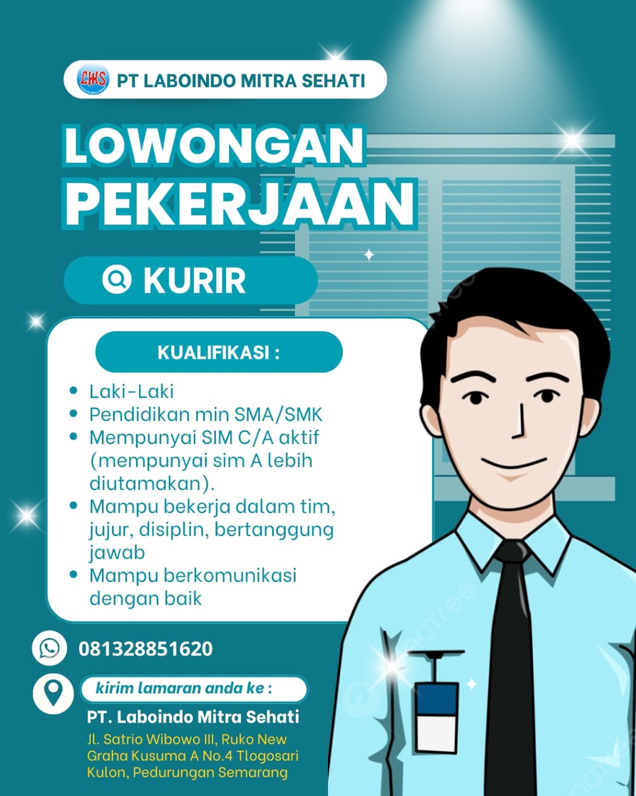 Lowongan Kerja Kurir di PT Laboindo Mitra Sehati, Loker Semarang Terbaru