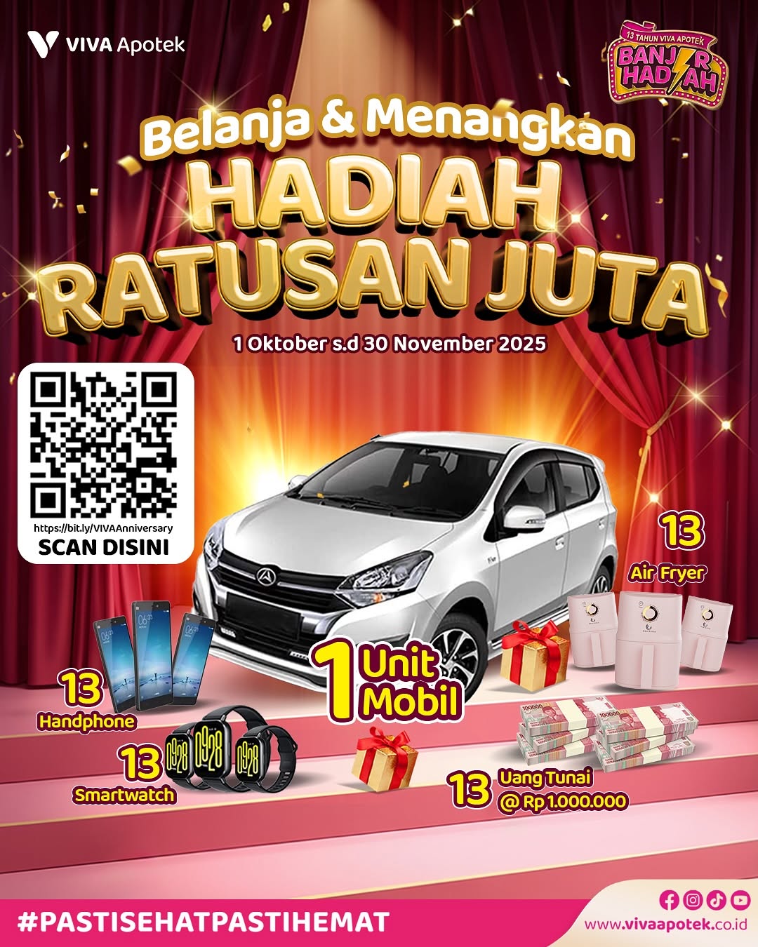 Undian Berhadiah VIVA Apotek Anniverary Banjir Hadiah Mobil