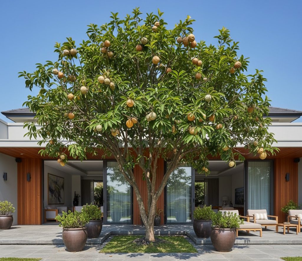 tanaman buah srikaya untuk rumah minimalis