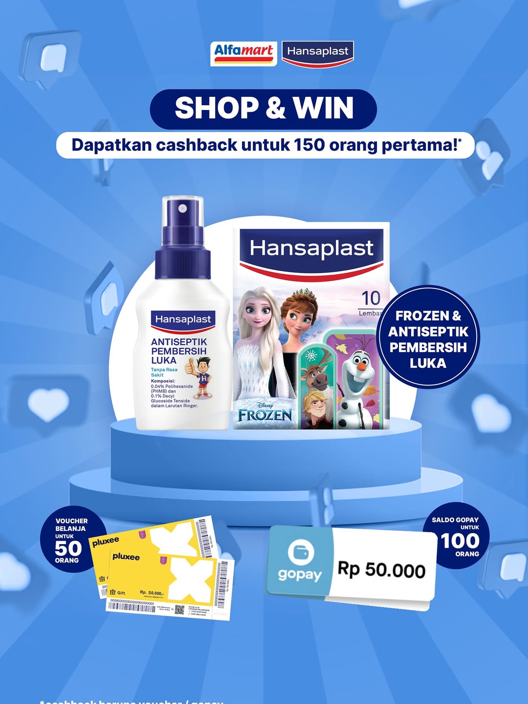 Promo Hansaplast Frozen Shop & Win Total Hadiah Jutaan Rupiah