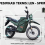 Spesifikasi Motor Trail Listrik LEN Sprint untuk TNI