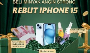 Kontes Foto Minyak Angin Strong Berhadiah iPhone 15 Blue
