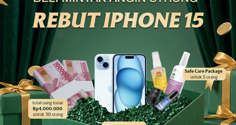 Kontes Foto Minyak Angin Strong Berhadiah iPhone 15 Blue