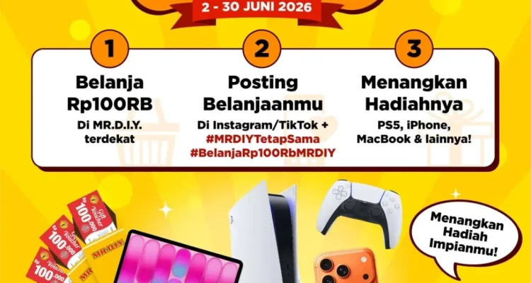 Promo MR.D.I.Y. Belanja 100K Berhadiah iPhone 17 Pro