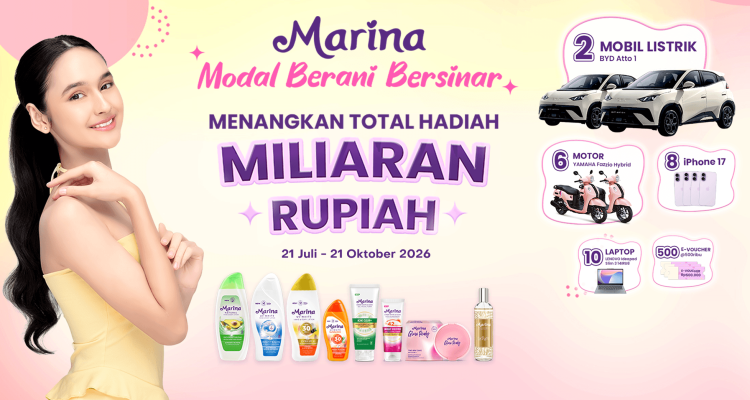 Undian Marina Modal Berani Bersinar Berhadiah Mobil BYD ATTO 1
